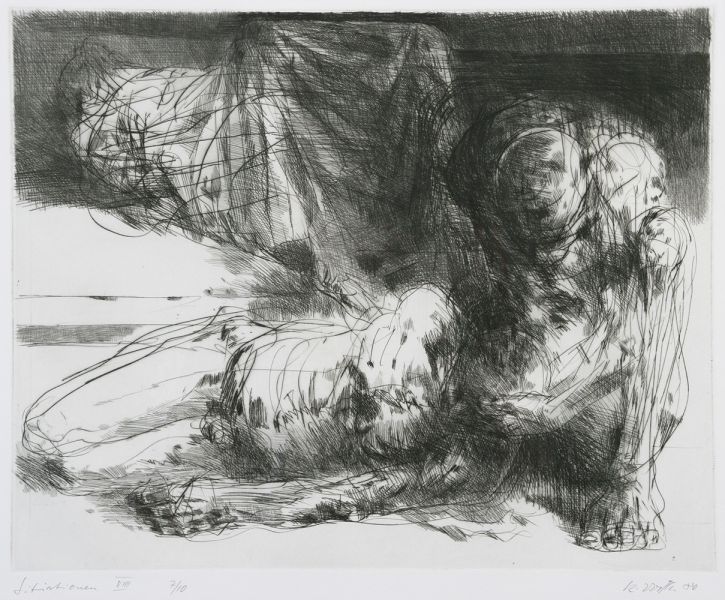 Roland Dörfler, Situationen, 1980, Blatt VIII, Auflage 10, 40 cm x 50 cm, Preis auf Anfrage, SüdWestGalerie